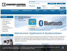 Tablet Screenshot of comfort-control.se